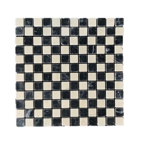 Mosaic Strip Biancone / Nero 30x30 cm