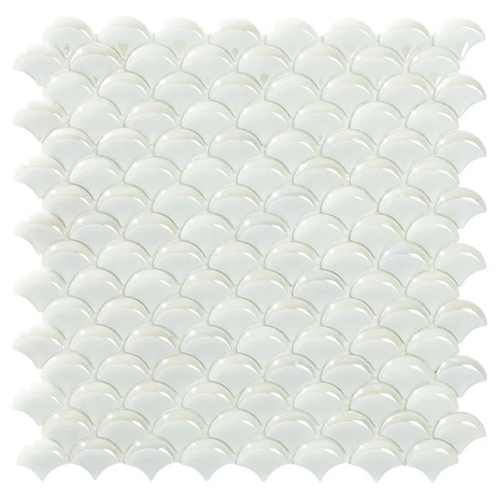 Glass Hawaiian White 3,6x2,9 cm 