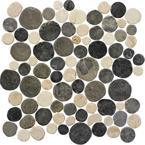 Stone Coins Biancone/Silva Grey 30x30 cm