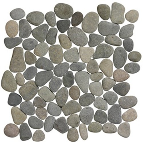 Stone Pebbles Black Bali 30x30 cm