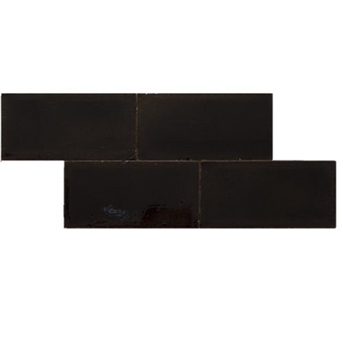 Terre-Spatula-Lucido Nero Lucido 10x20 cm Terre-Spatula-Lucido Nero Lucido 10x20 cm