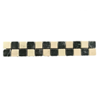 Mosaic Strip Biancone / Nero 30x30 cm