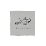 Malaga Bone Decor Kettle 13x13cm