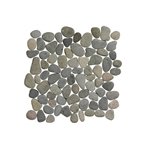 Stone Pebbles Black Bali 30x30 cm