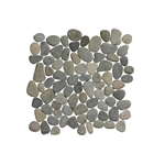 Stone Pebbles Black Bali 30x30 cm