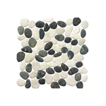 Stone Pebbles White/Antracite 30x30 cm