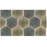 Terra-Alta-Royal Fuego Hexagonal 11 cm